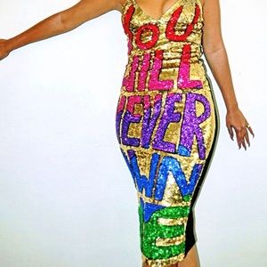 ISO You will never own me sequin dress - any color